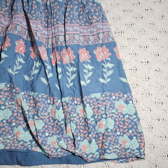 Bohemian Waterfall Floral Paisley Dress- S - Picture 9 of 13